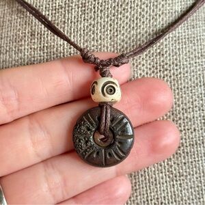 Grunge Bone Bead Choker